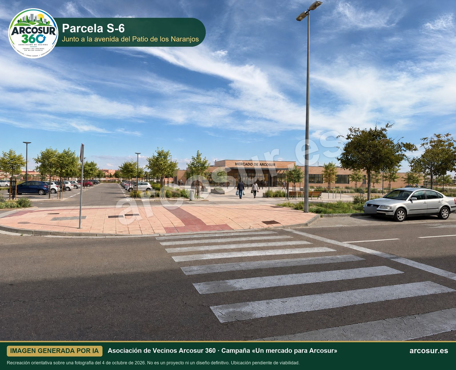 Recreación de un mercado de barrio en la parcela S-6