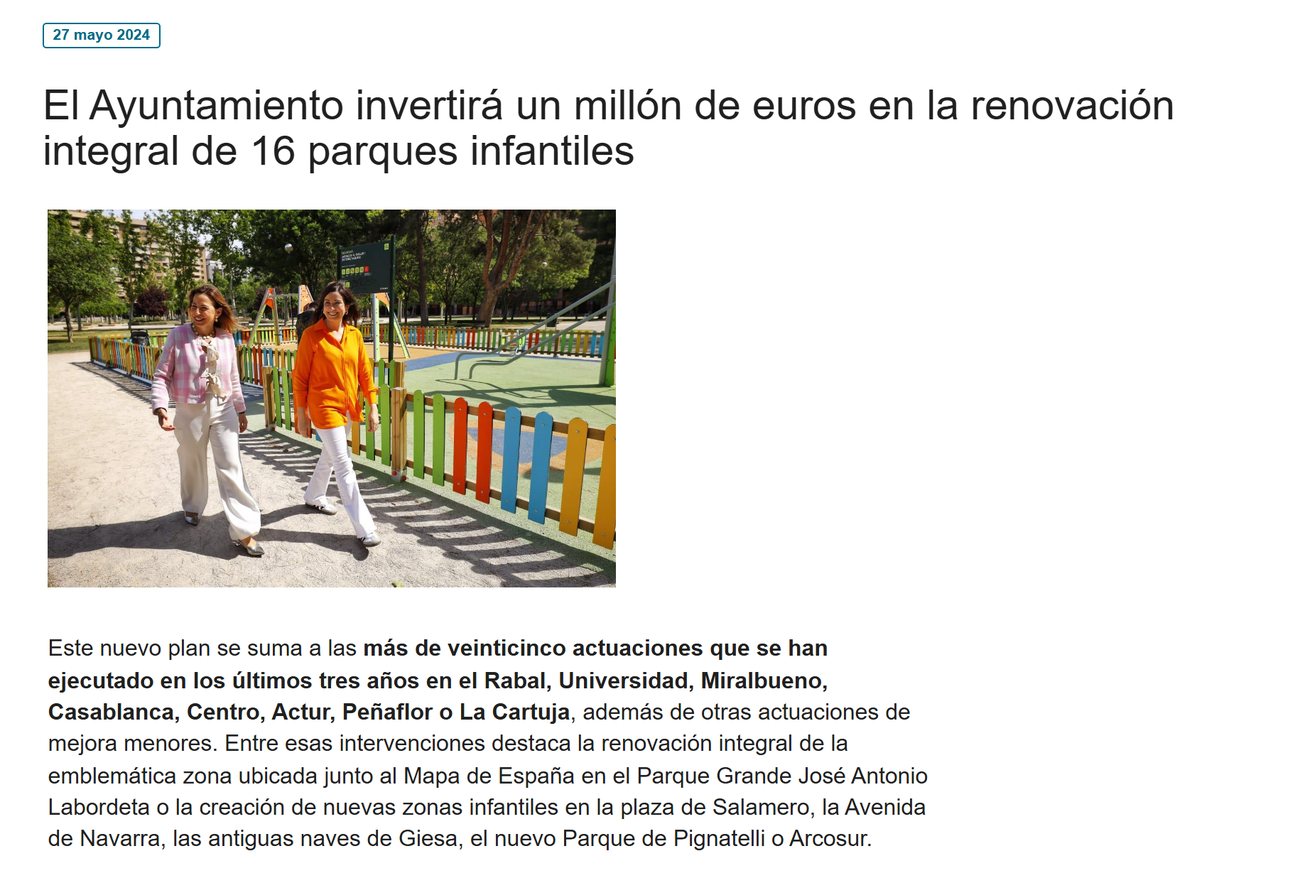 Documento 12 · Noticia municipal de 27 de mayo de 2024
